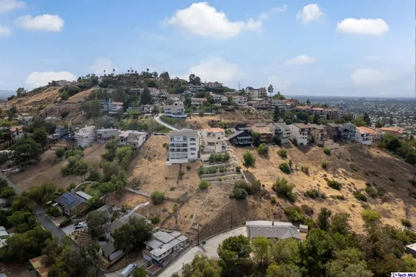 an aerial view of a city
