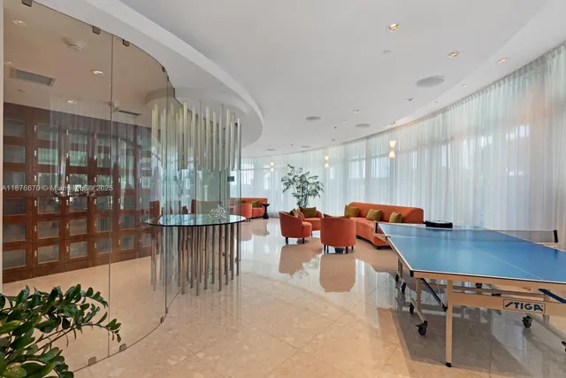 a living room filled with furniture