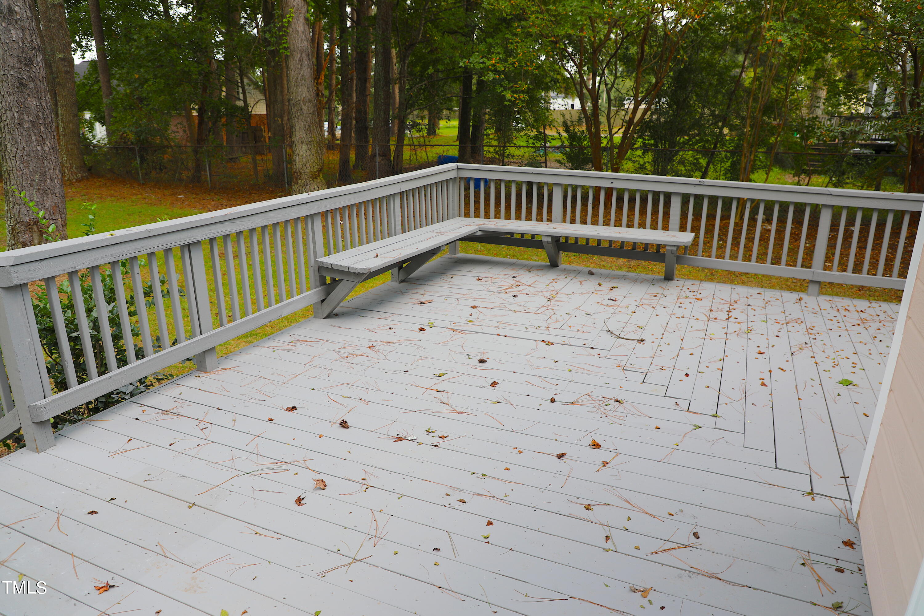 9785 Rockfish Road Raeford, NC 28376 - Photo 24 of 27 a view of balcony with wooden fence