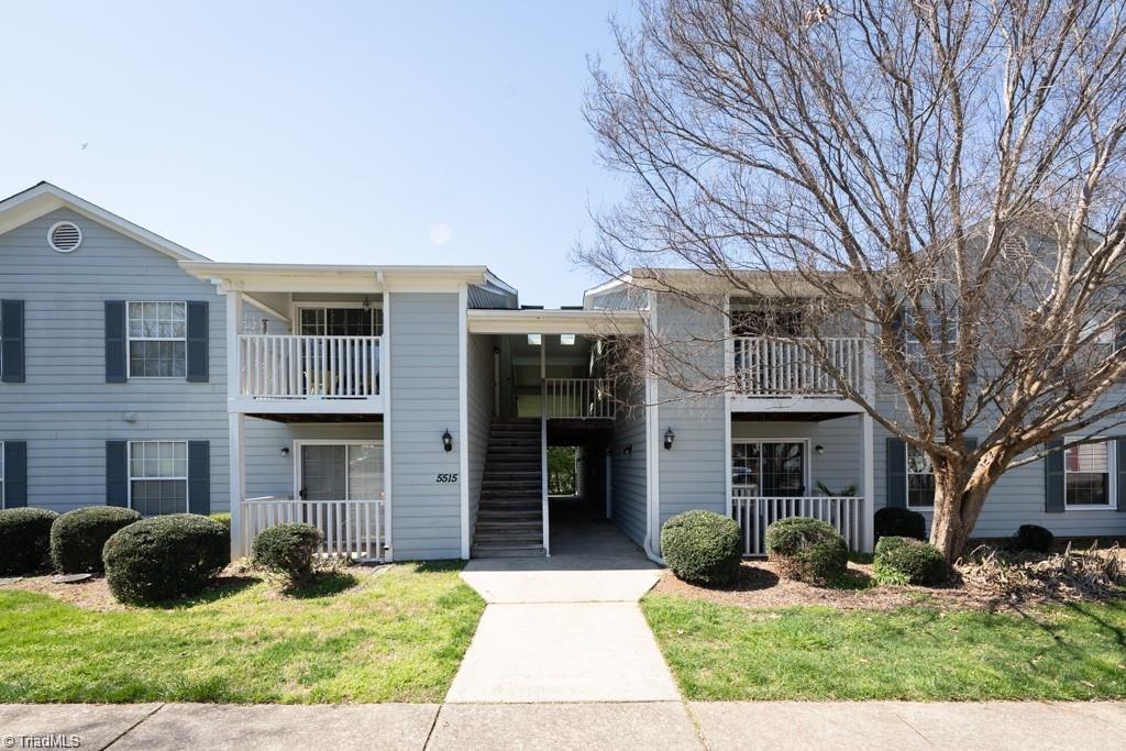 5515 Hornaday Road, Unit D Greensboro, NC 27409 - Photo 1 of 12 Entrance to building. condo on lower right