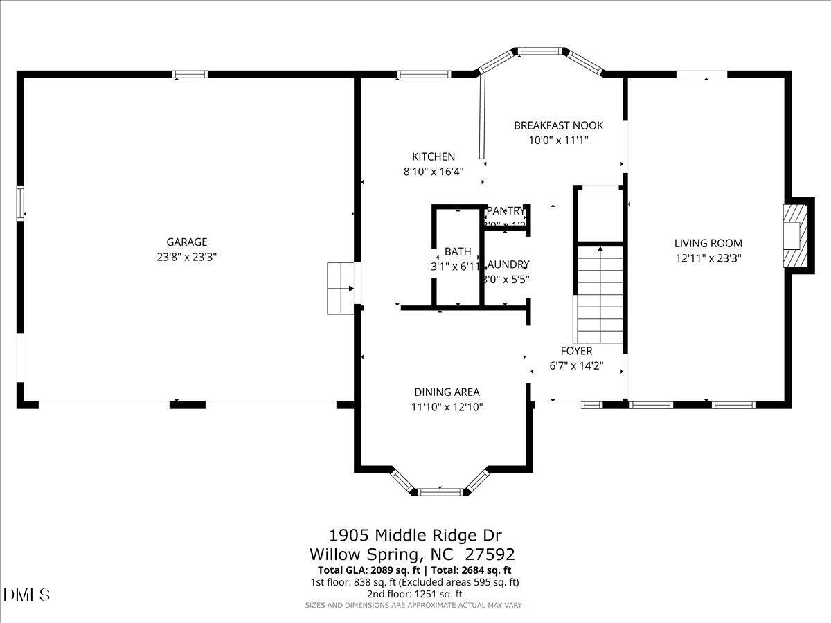 1905 Middle Ridge Drive Willow Spring, NC 27592 - Photo 42 of 44 51-1905 Middle Bridge Dr Floor Plan-3