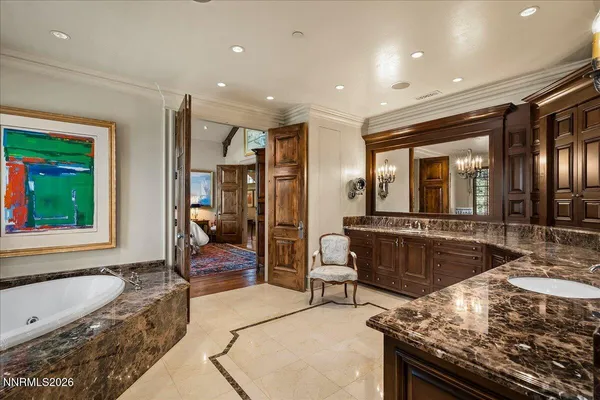 a view of a bunch of trees and flowers