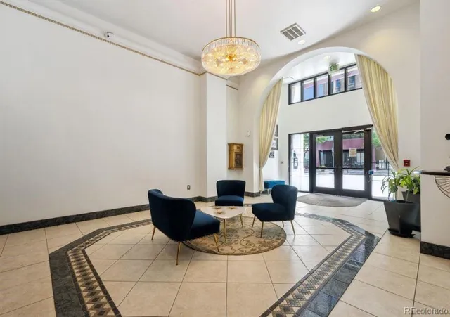 a front view of a building