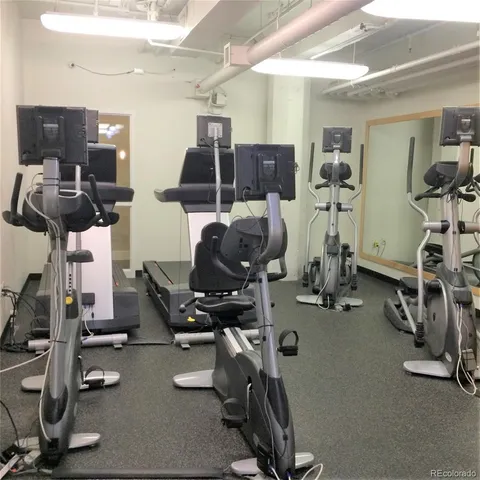 a view of workspace with equipment