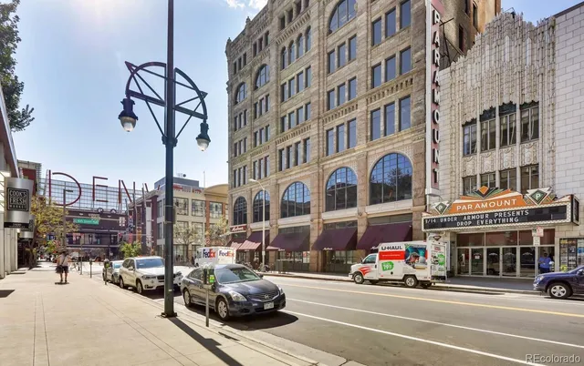 a view of a building with entryway