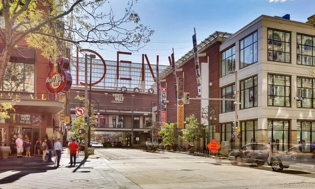 a view of a city with tall buildings