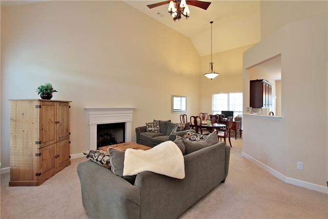 7239 Cox Pike Fairview, TN 37062 - Photo 3 of 19 The living room has cathedral ceilings and fireplace