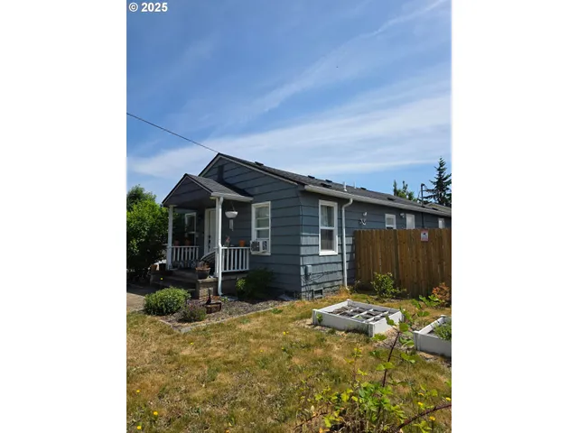 a backyard of a house