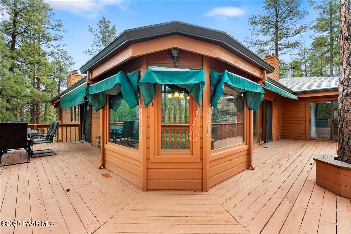 1940 Coyote Road Prescott, AZ 86303 - Photo 35 of 39 36-Deck from Primary Bedroom & Living Ro