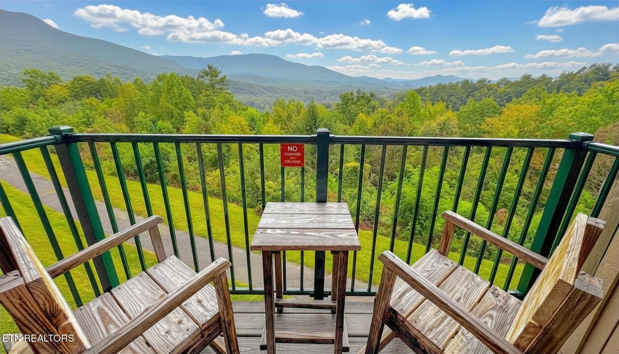 3710 Weber Road, Unit E103 Gatlinburg, TN 37738 - Photo 5 of 34 Balcony View 3 E103 - Edited (1) - Edite