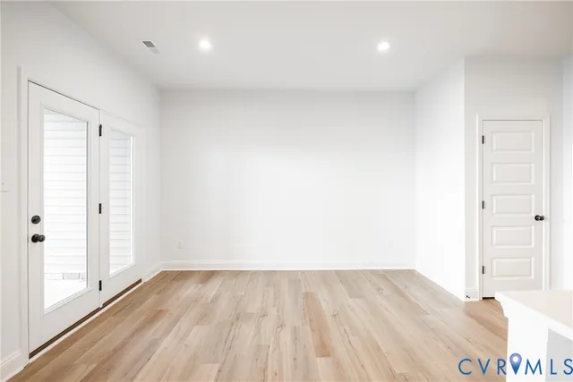 a view of an empty room