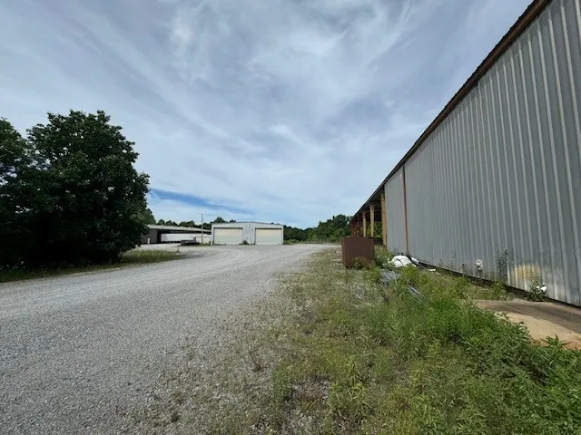 a view of a dry yard