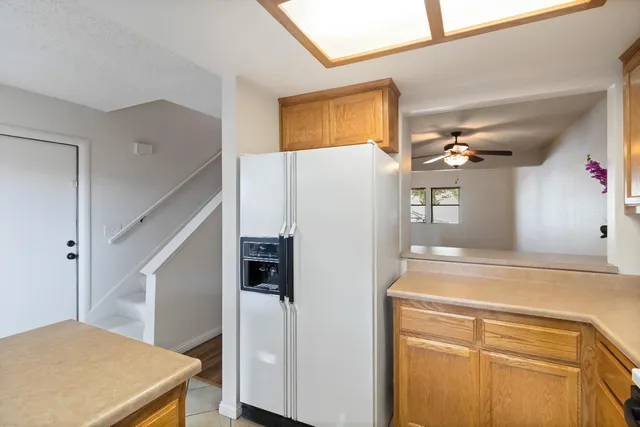 a view of kitchen and utility room