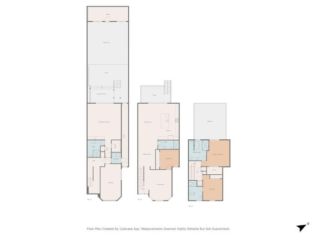 a view of a house with wooden deck