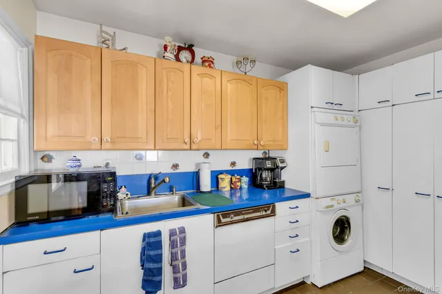 a kitchen with stainless steel appliances a white cabinets and a window