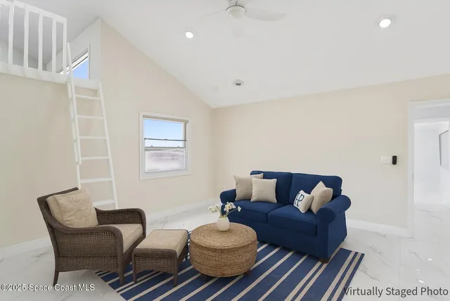 a view of hallway with stairs