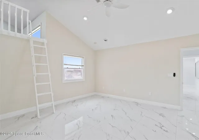 a view of an empty room