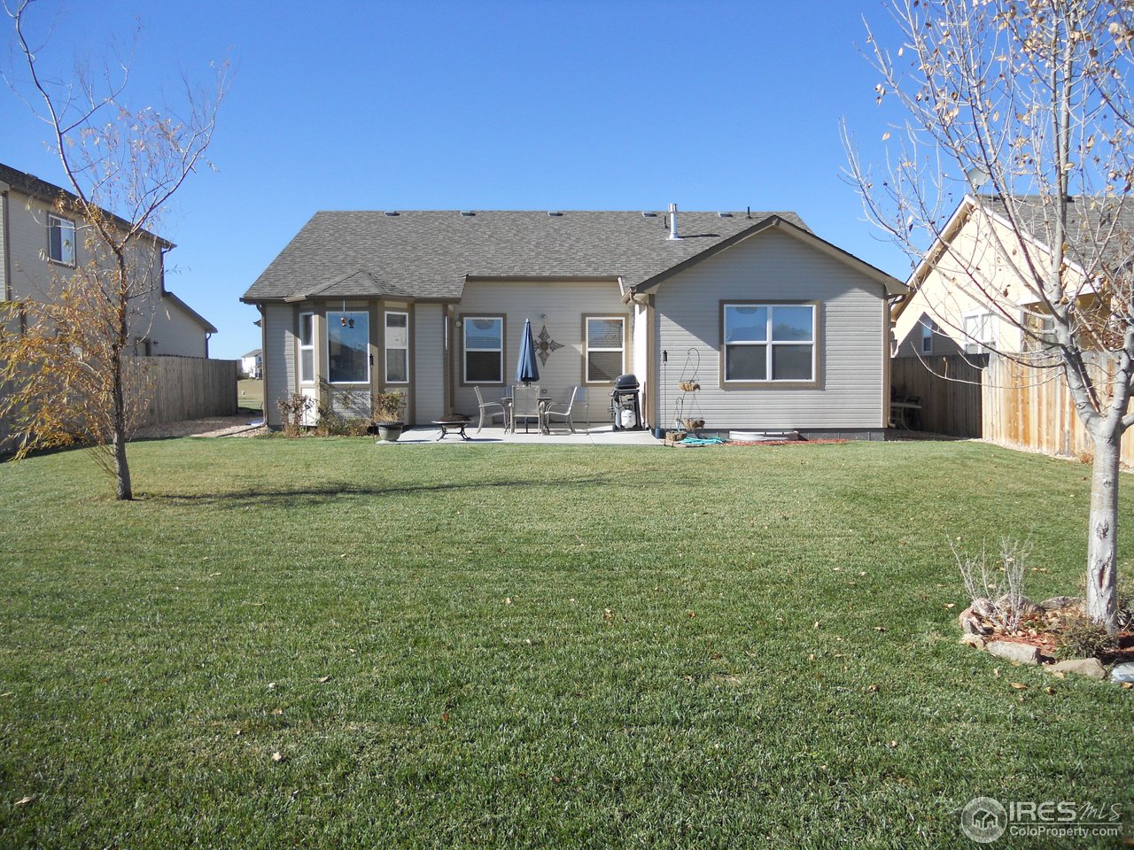 Large back yard and