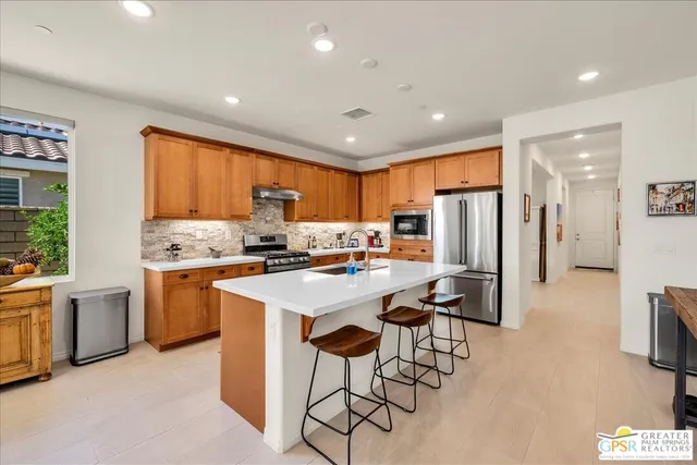 a view of a lake with a mountain in the background