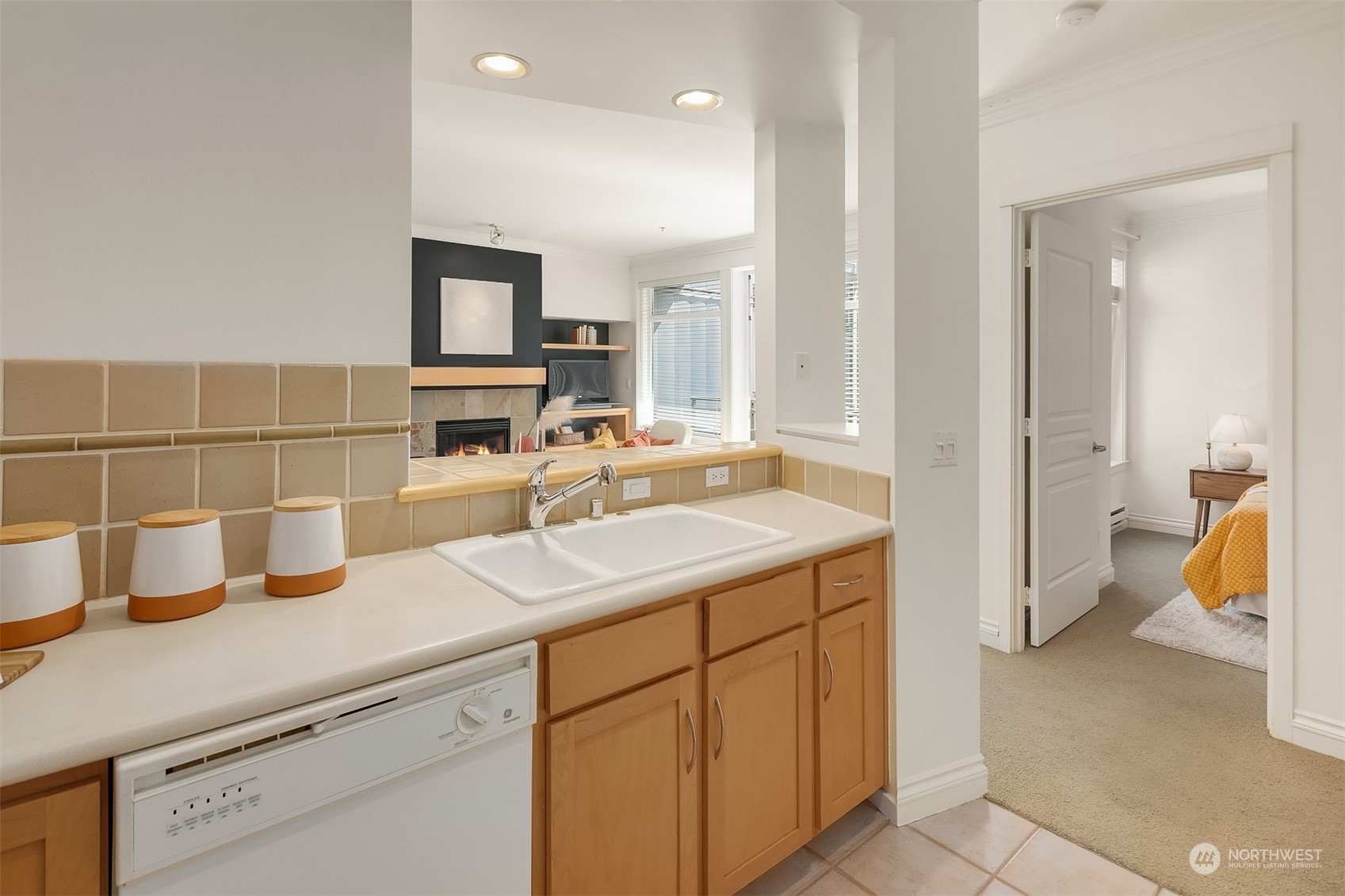 2000 Alaskan Way, Unit 442 Seattle, WA 98121 - Photo 12 of 23 a bathroom with a sink and a mirror