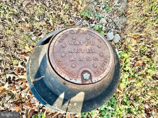 an aerial view of a highlighted house
