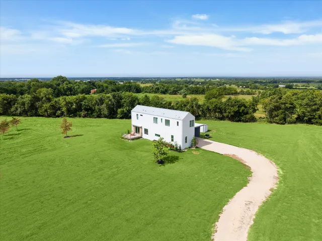 a garden view with a play ground