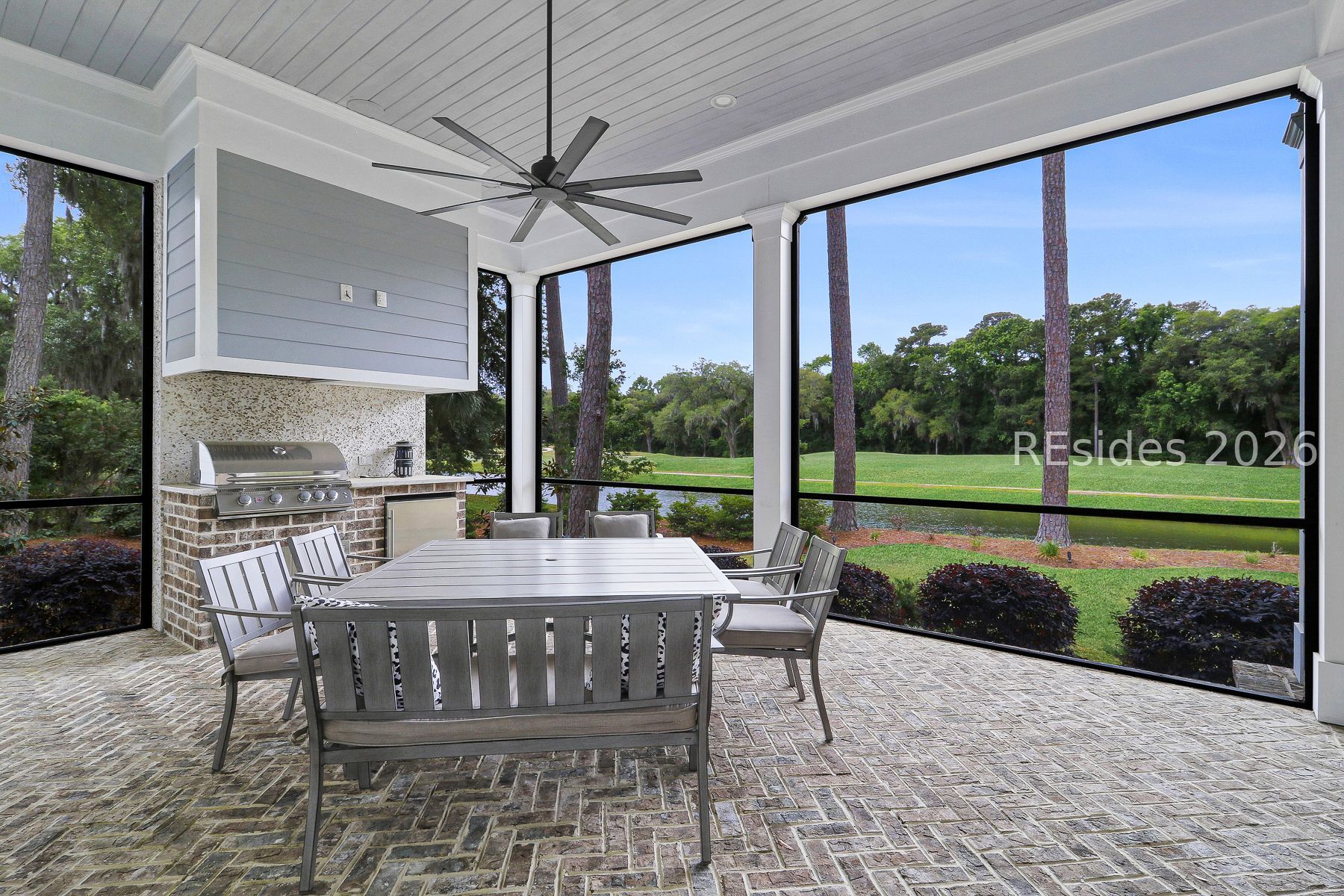18 Ballybunion Way Bluffton, SC 29910 - Photo 52 of 64 Oversized porch with outdoor kitchen
