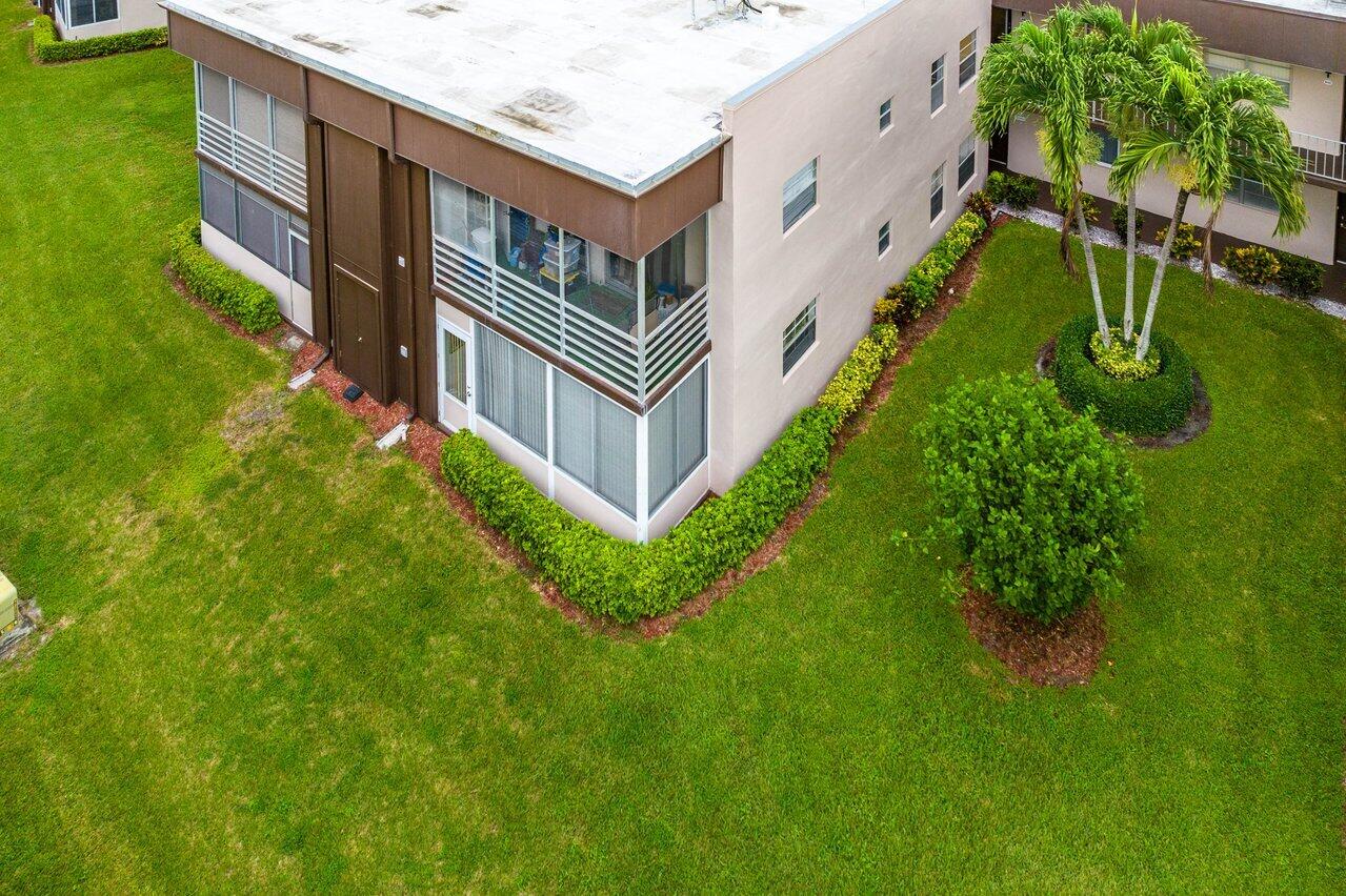 637 Normandy Lane, Unit N Delray Beach, FL 33484 - Photo 19 of 28 BACK AERIAL VIEW