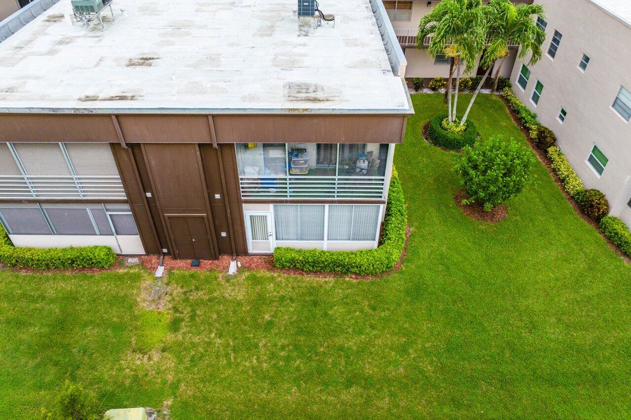 637 Normandy Lane, Unit N Delray Beach, FL 33484 - Photo 20 of 28 BACK AERIAL VIEW