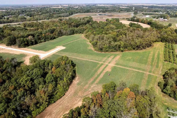 a view of a lake with a mountain in the background