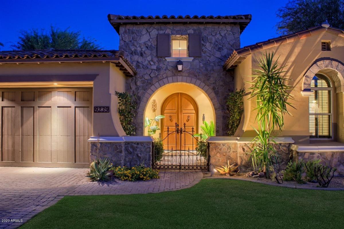 9239 East Mountain Spring Road Scottsdale, AZ 85255 - Photo 53 of 70 Front exterior at twilight