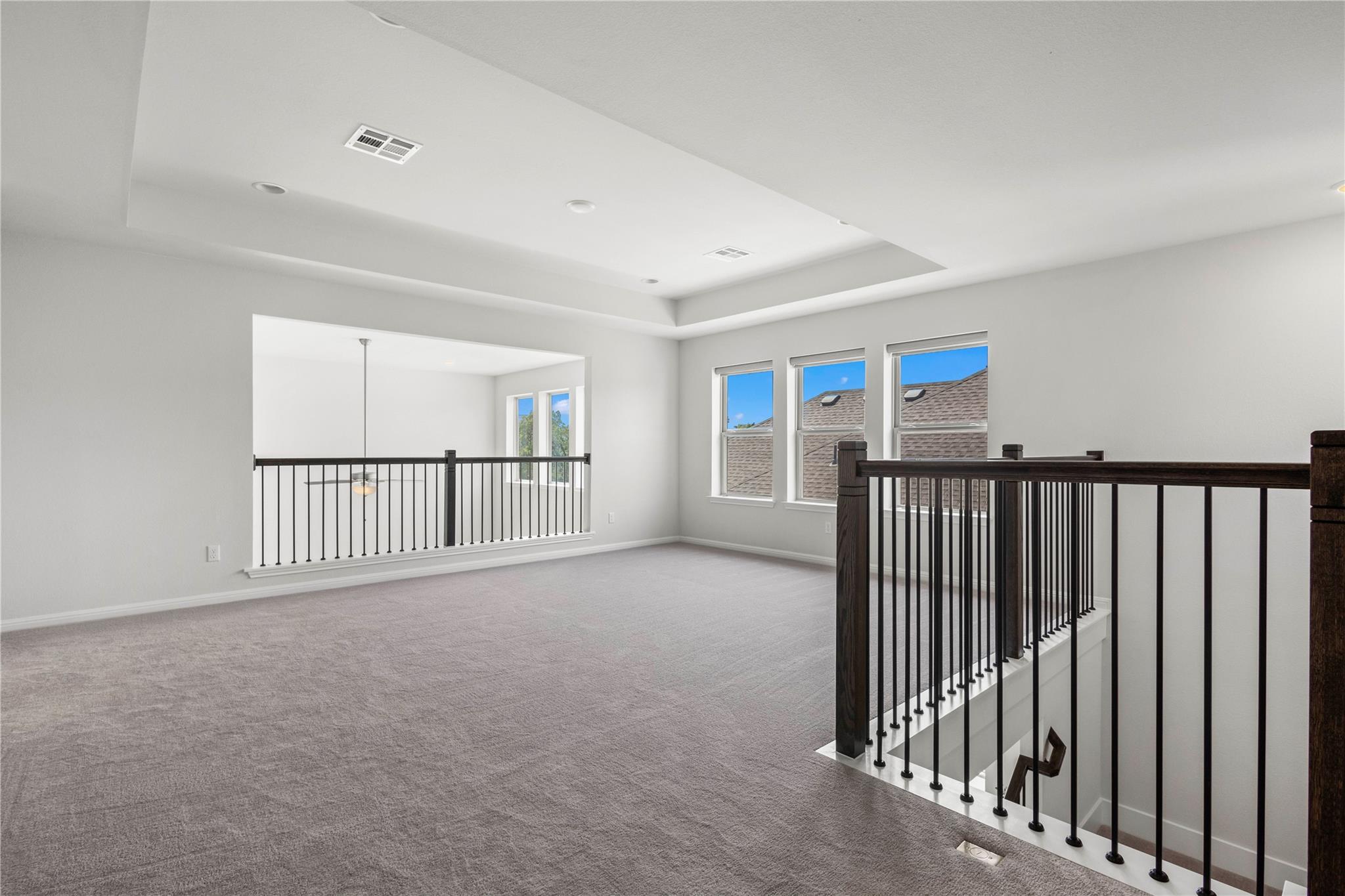 1128 Villa Rialto View Leander, TX 78641 - Photo 33 of 40 Unfurnished room featuring a raised ceiling and carpet