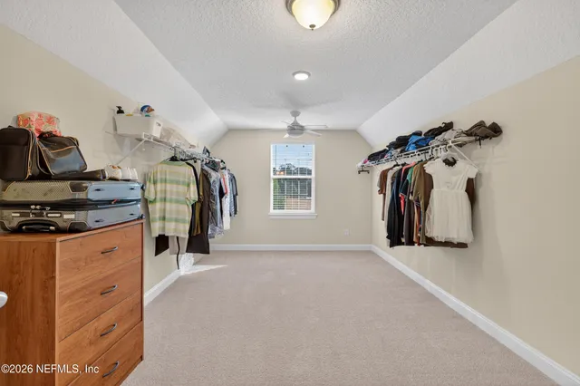 a view of a walk in closet