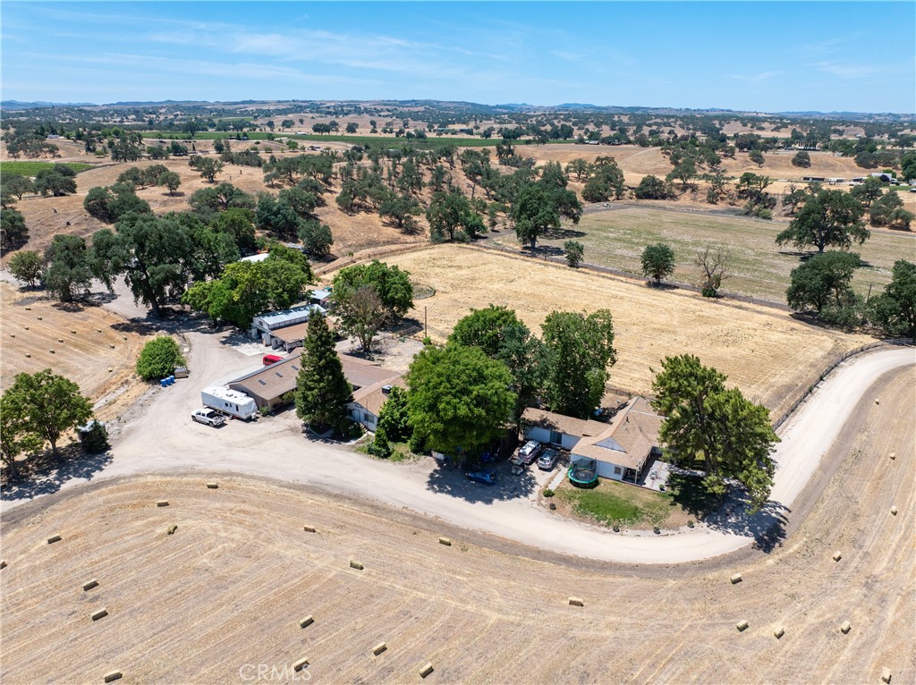 5275 Camp 8 Road Paso Robles, CA 93446 - Photo 24 of 32 an aerial view of a house with a yard