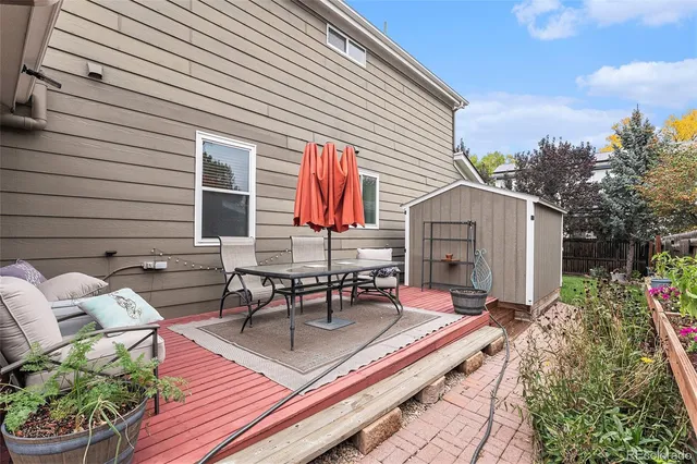 a house view with a seating space