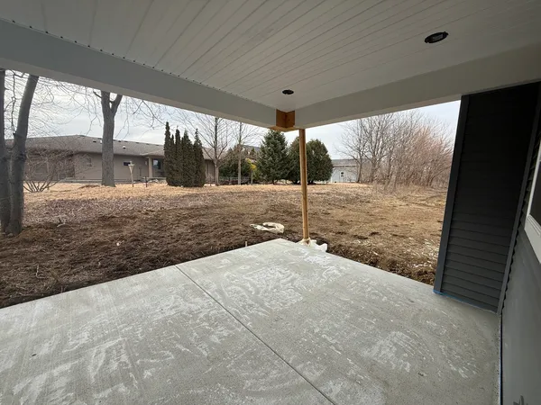 a view of a porch