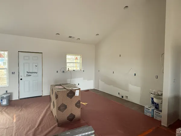 a view of a livingroom with furniture