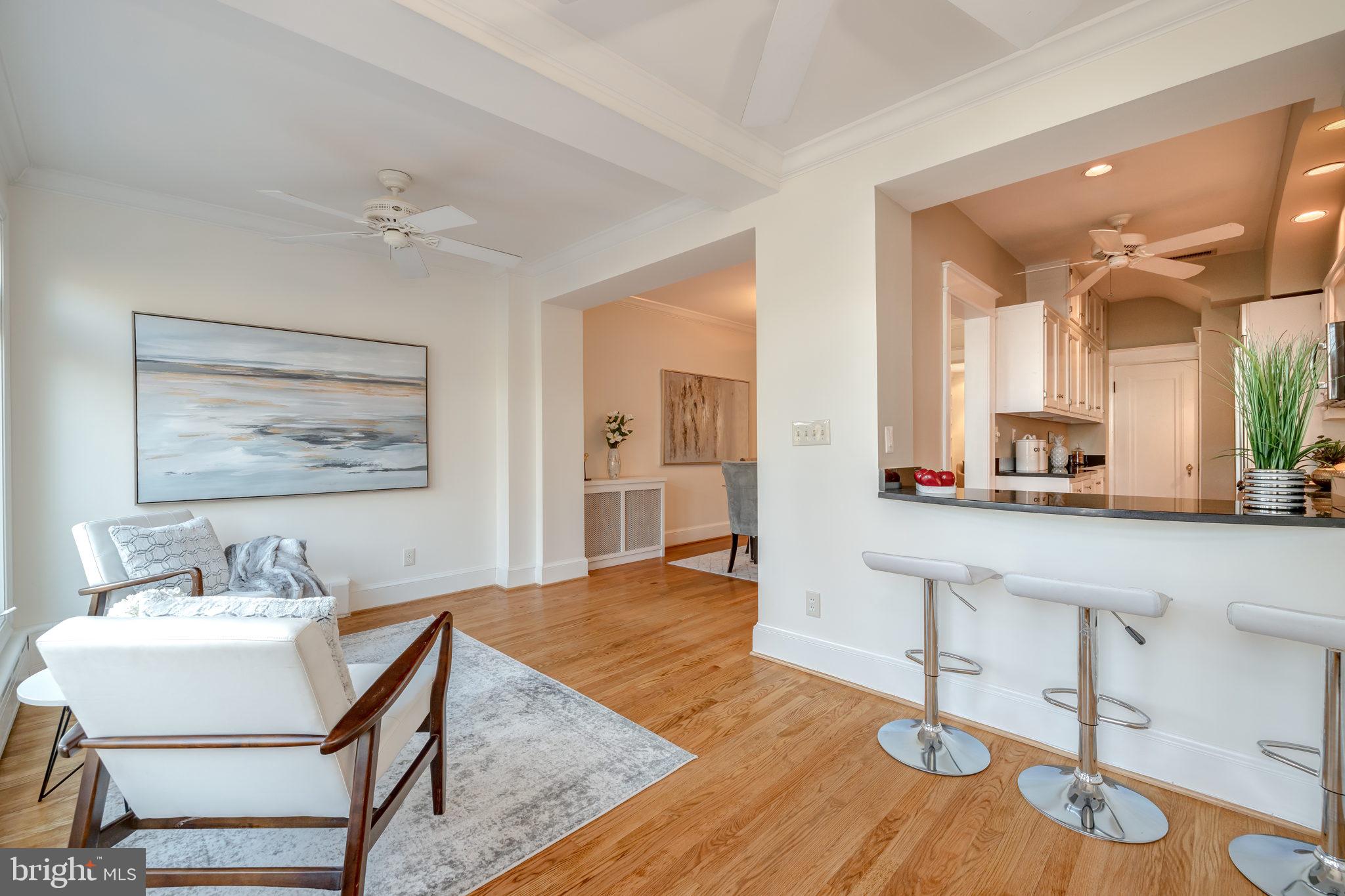 1919 38th Street Northwest Washington, DC 20007 - Photo 12 of 43 Ample seating at the breakfast bar