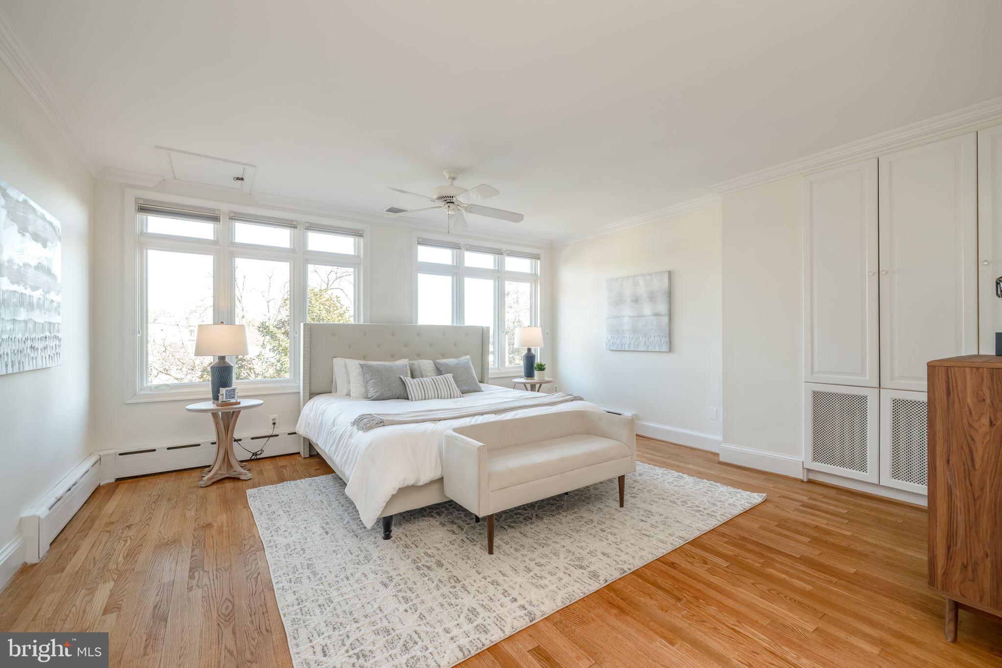 1919 38th Street Northwest Washington, DC 20007 - Photo 15 of 43 Large owner's suite w/Marvin windows