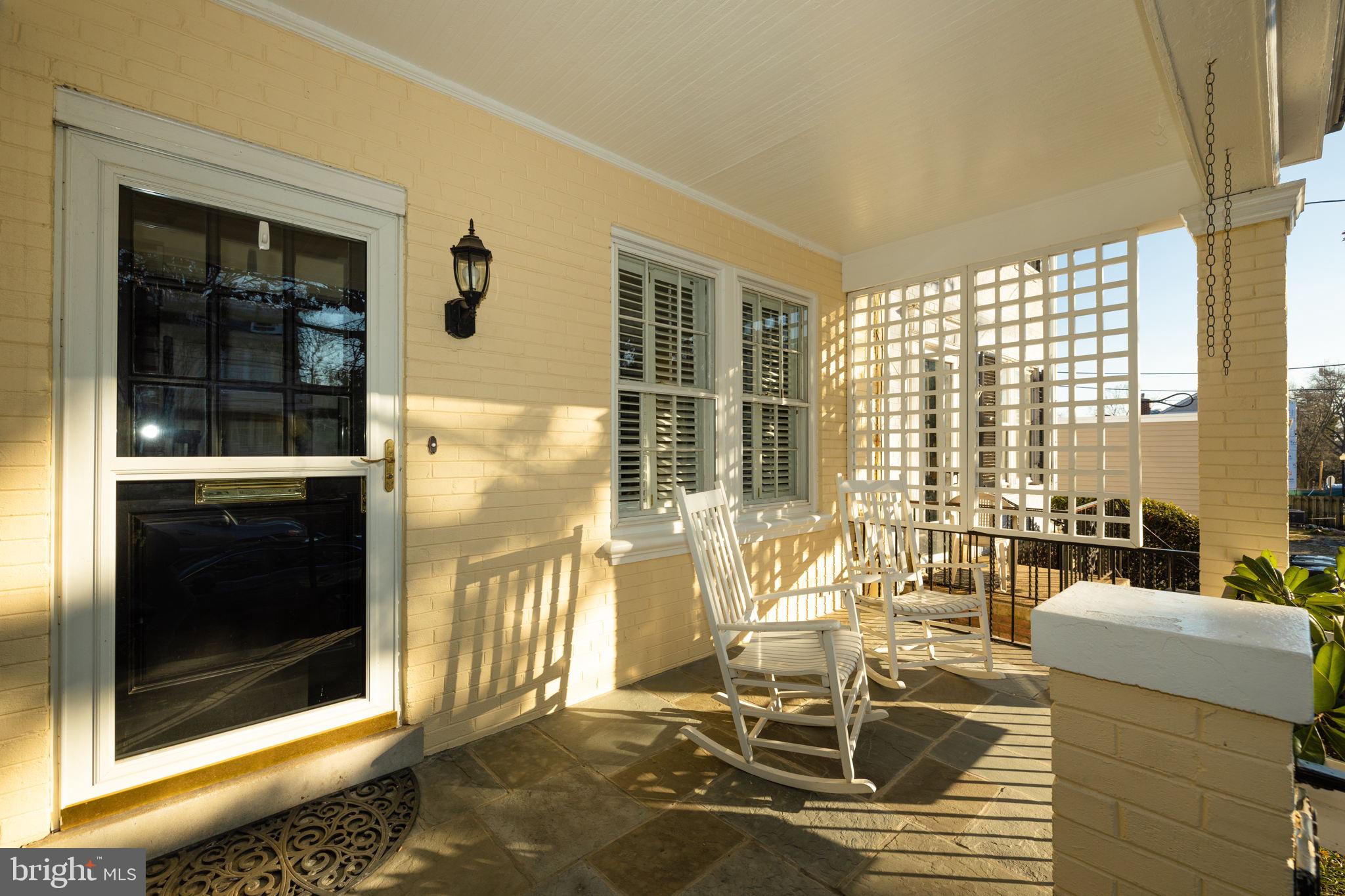 1919 38th Street Northwest Washington, DC 20007 - Photo 2 of 43 Flagstone steps lead up to a gracious front porch