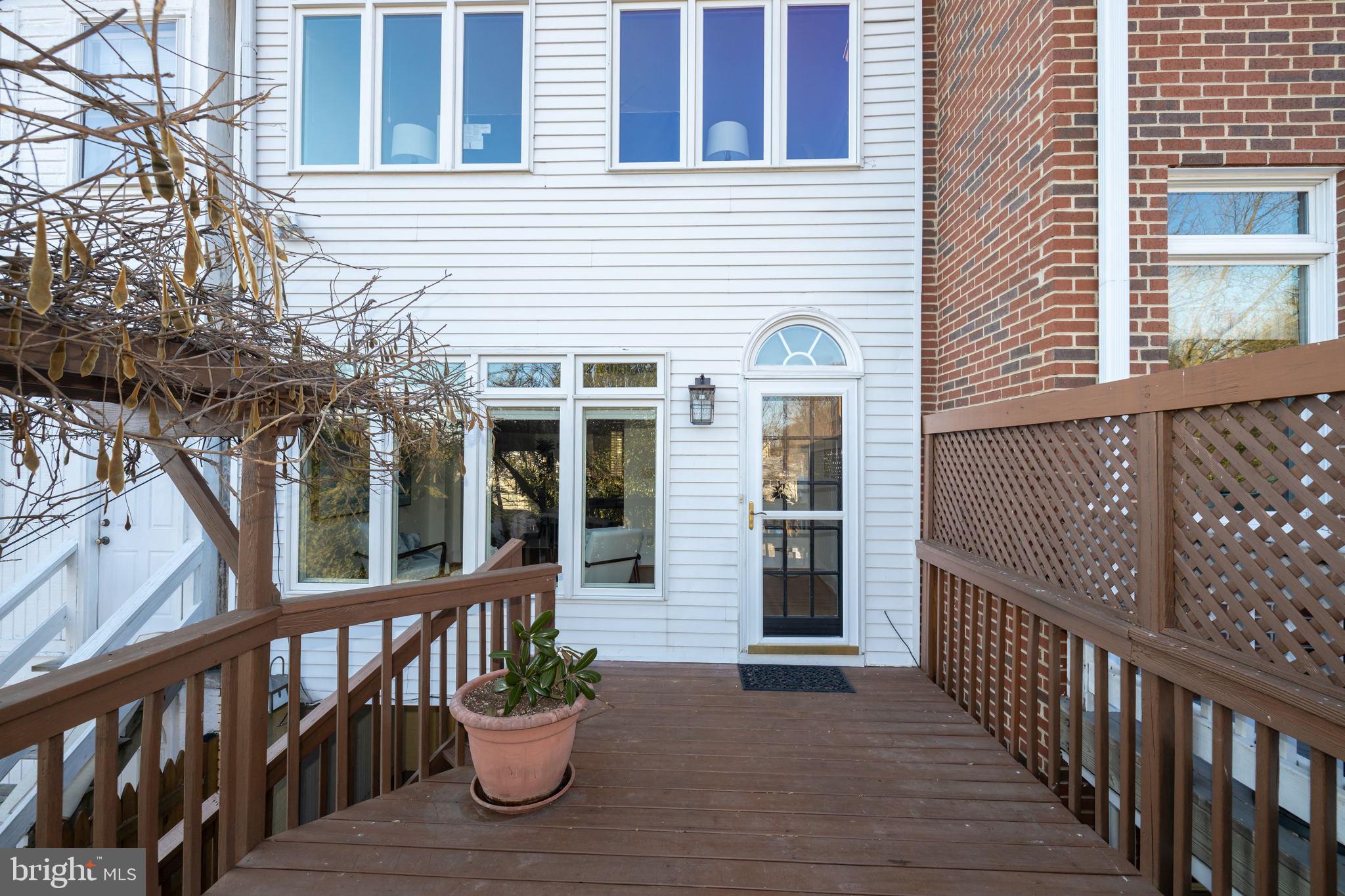 1919 38th Street Northwest Washington, DC 20007 - Photo 29 of 43 Large rear deck