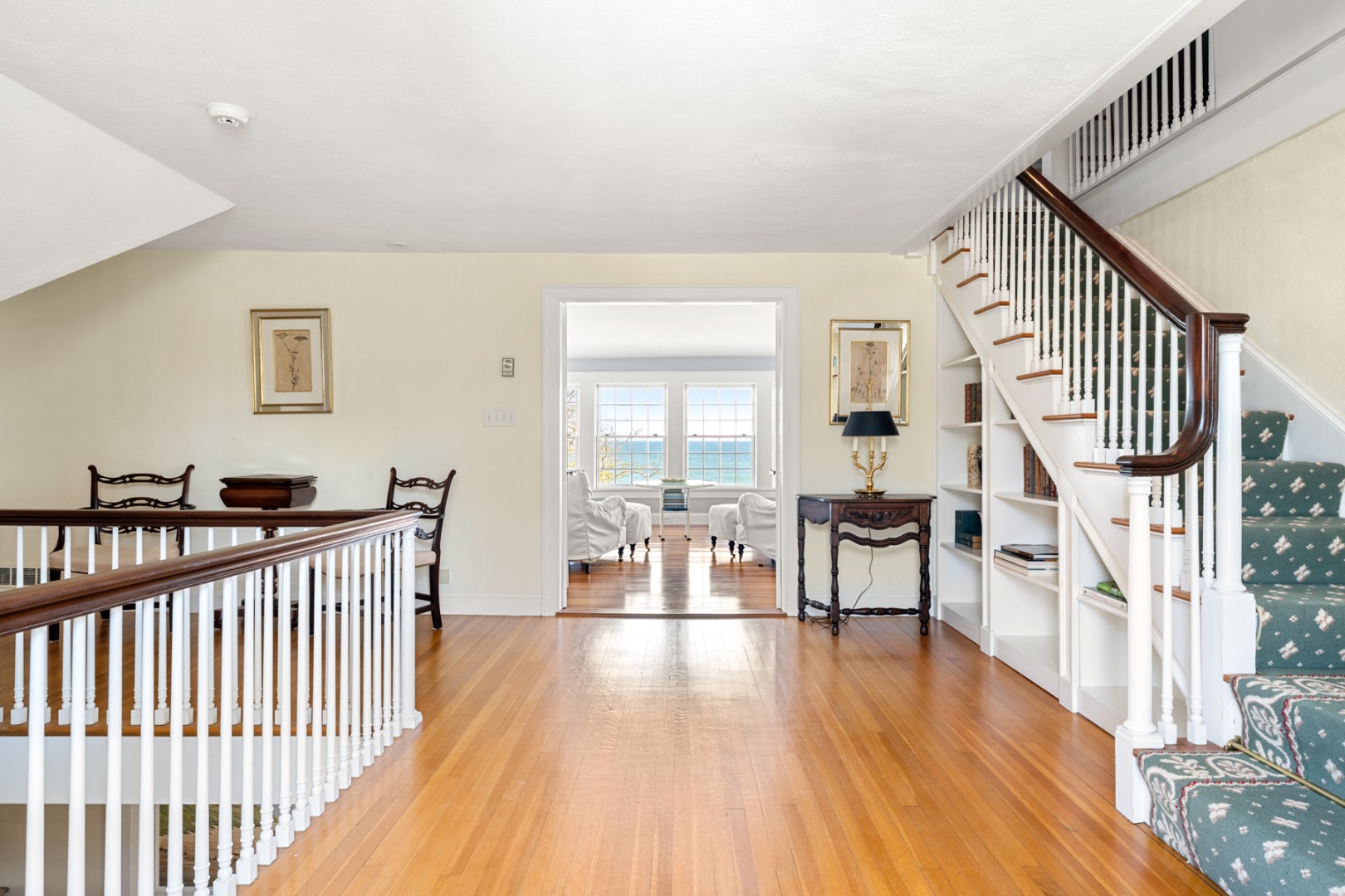 1 Ocean Avenue Nantucket, MA 02554 - Photo 20 of 49 a view of living room with wooden floor and windows