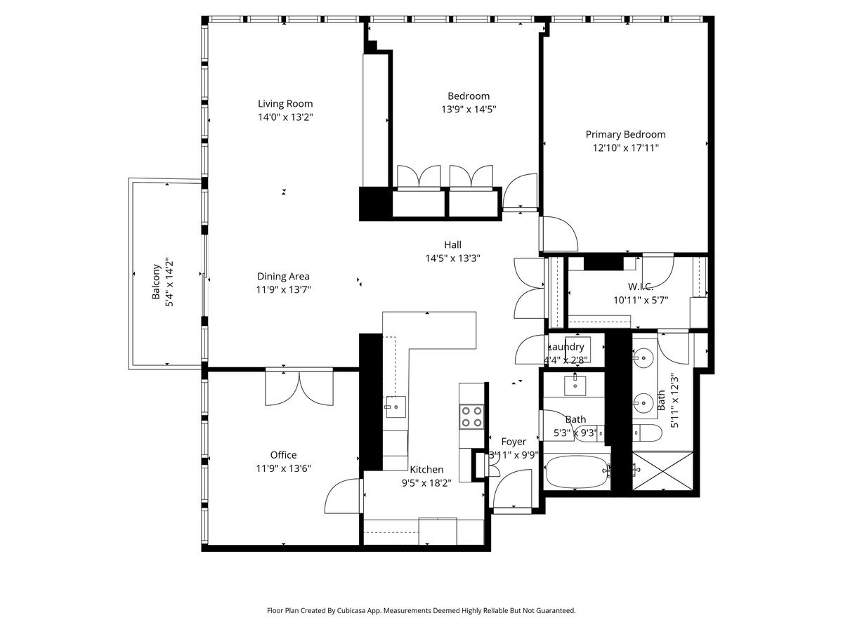 200 East Delaware Place, Unit 20A Chicago, IL 60611 - Photo 46 of 46 a picture of a floor plan