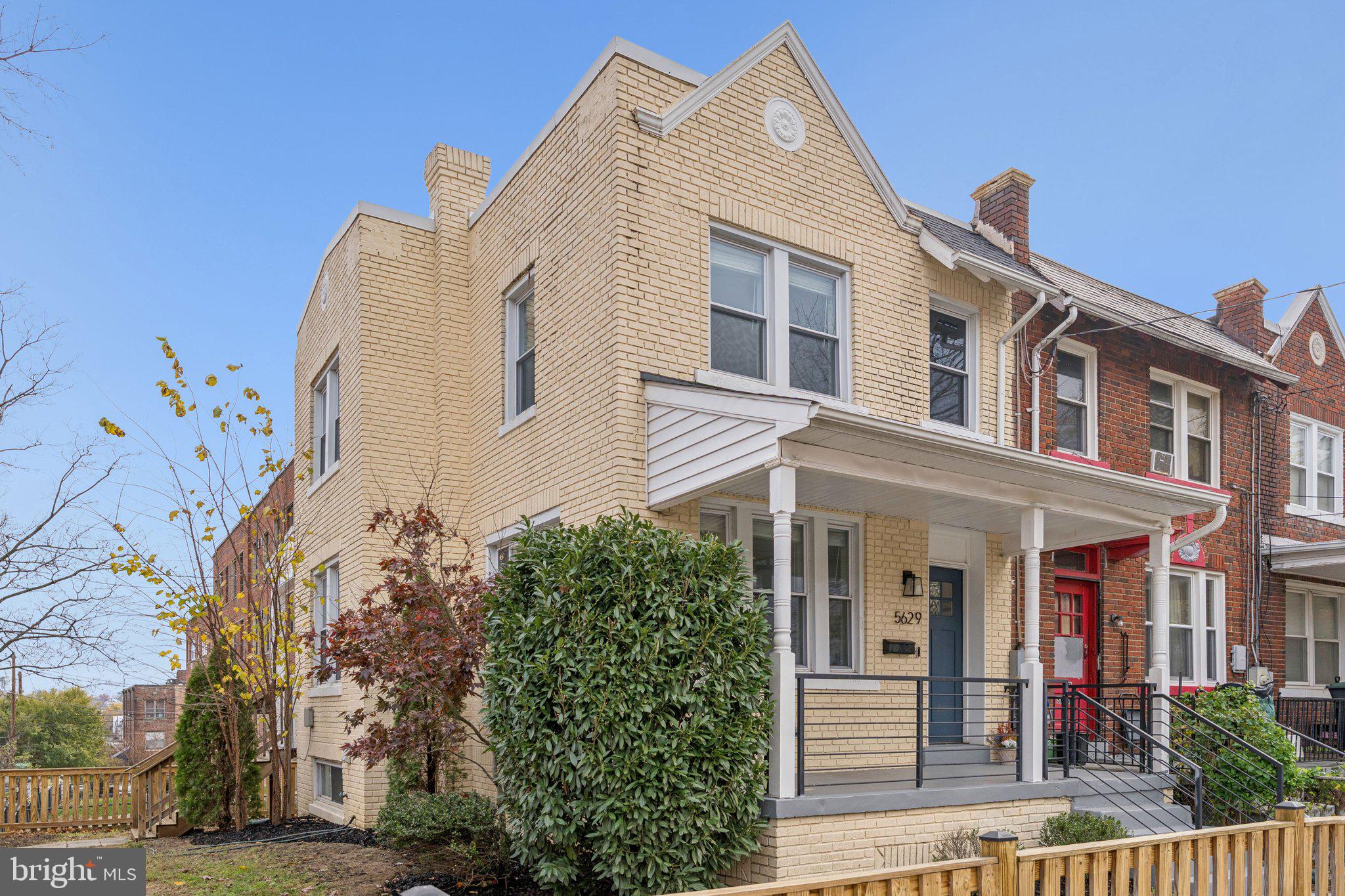 5629 8th Street Northwest Washington, DC 20011 - Photo 2 of 27 Spacious fenced exterior, great front porch