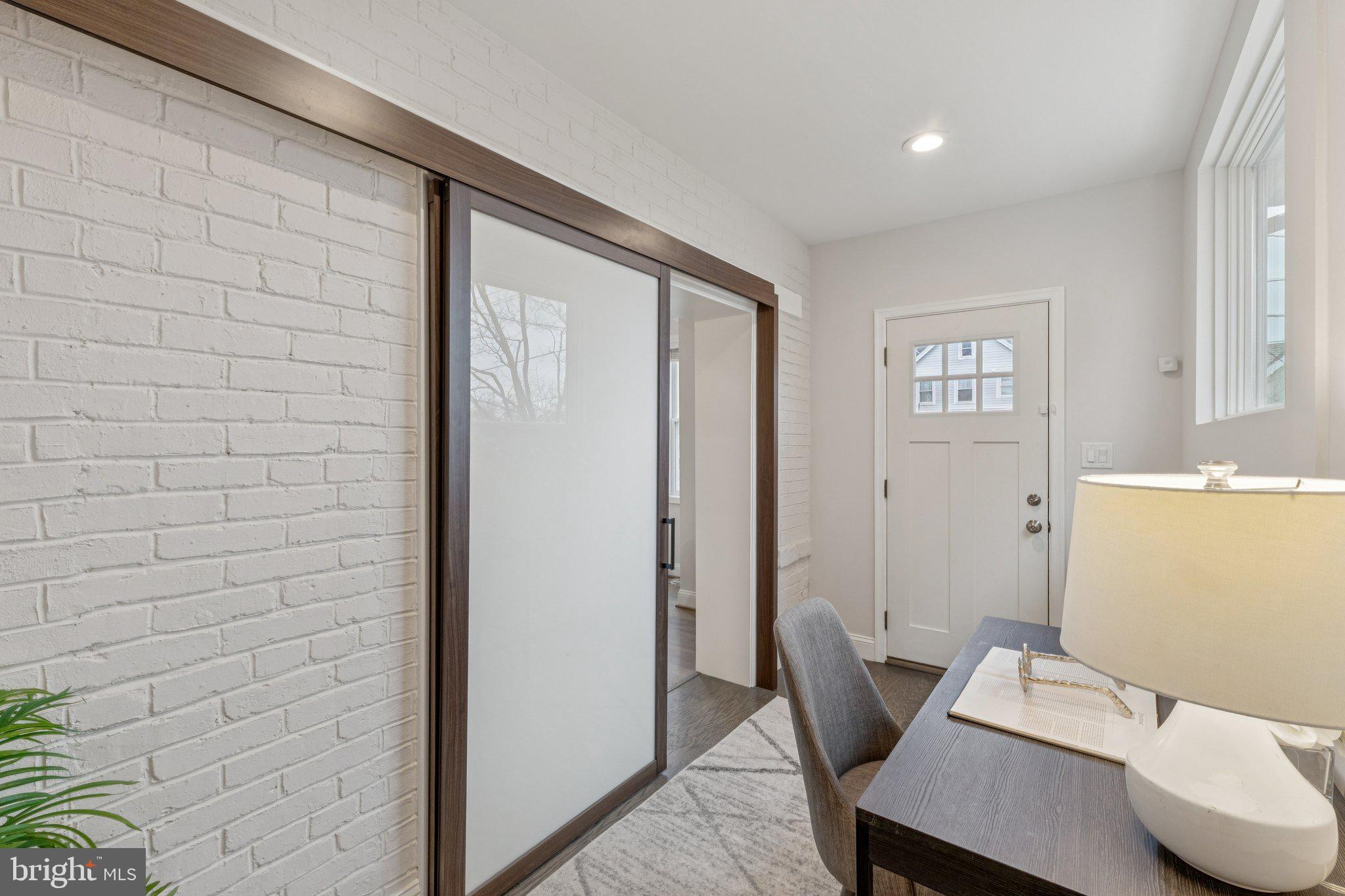 5629 8th Street Northwest Washington, DC 20011 - Photo 10 of 27 Den/Office with sliding door for privacy