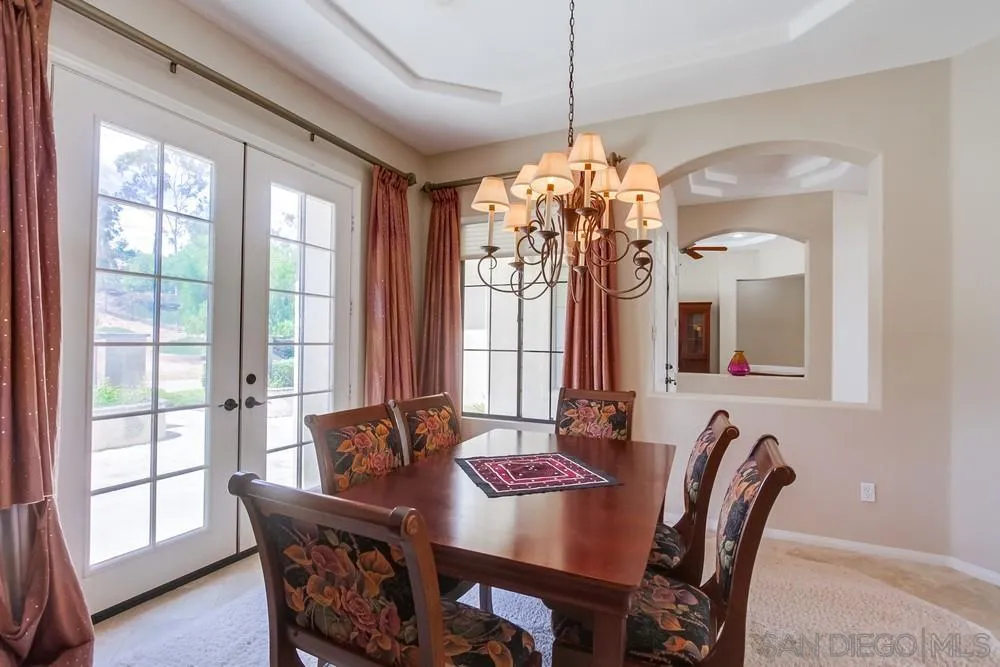 3605-7 Logwood Place Fallbrook, CA 92028 - Photo 26 of 74 a view of a dining room with furniture window and outside view