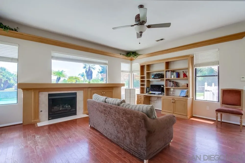 3605-7 Logwood Place Fallbrook, CA 92028 - Photo 41 of 74 a living room with furniture and a fireplace