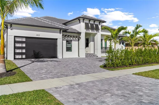 a front view of a house