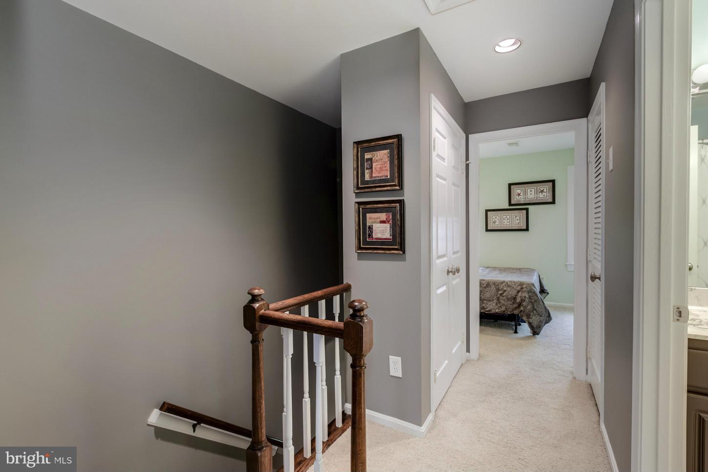1233 Portner Road Alexandria, VA 22314 - Photo 12 of 29 a view of a hallway with closet and a livingroom view