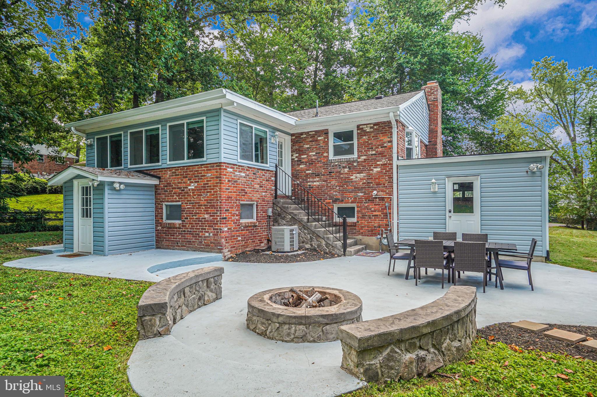 6641 Kerns Road Falls Church, VA 22042 - Photo 15 of 36 Fire Pit with Backyard Patio